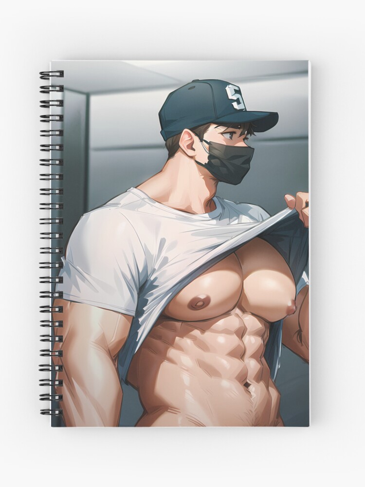 Muscular Anime Guy Sticker for Sale by baraclub