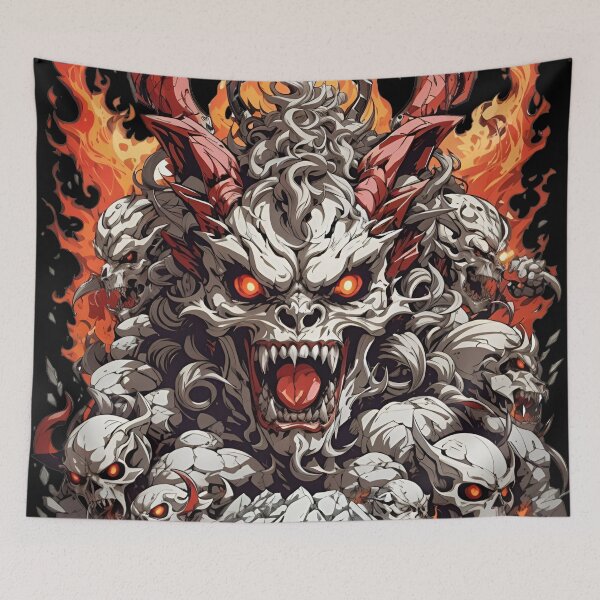 Item preview, Pazuzu Reign - Sinister Demon on Skull Mountain designed and sold by ElLocoMus.