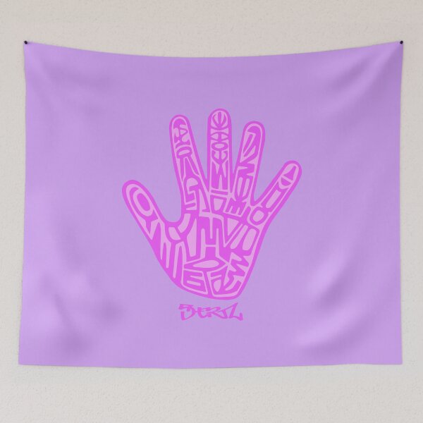 Artikelvorschau, 5 HERTZ. HAND. ABSTRAKT. Stammes. ROSA. entworfen und verkauft von 5hertz.