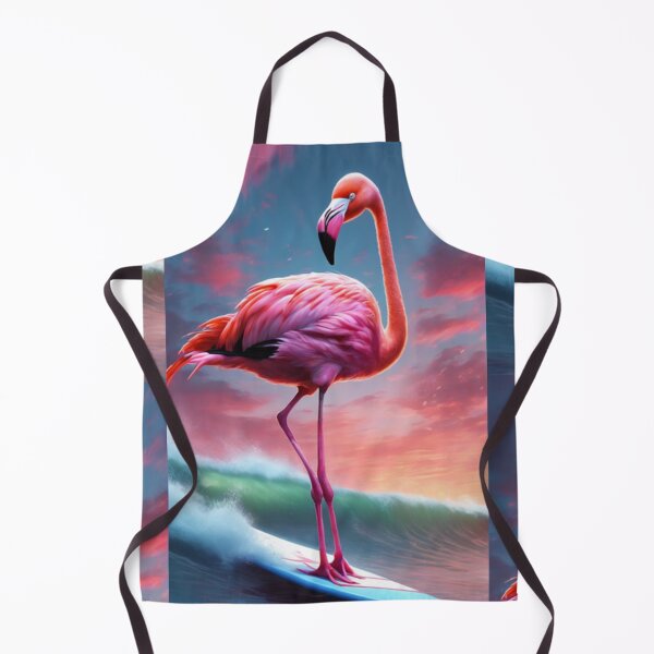 Item preview, a cool flamingo bird wave surfing designed and sold by Pelzi100.