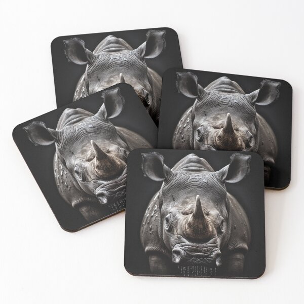Item preview, African Wildlife Collection: Majestic Rhino Art Print designed and sold by BeerBot.