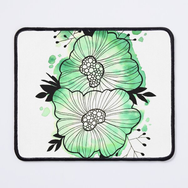 Item preview, Green Watercolor Flowers Rita designed and sold by BEATRIZKOBORI.