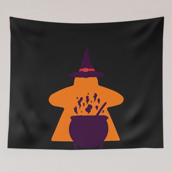Item preview, Witchy Meeple Brew - Halloween gift for board game lover. Meeple with witch costume designed and sold by Zanda-Nerd-Shop.