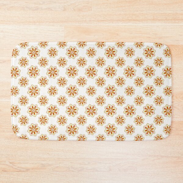 Artikelvorschau, Boho floral pattern orange entworfen und verkauft von Midwestmama94.