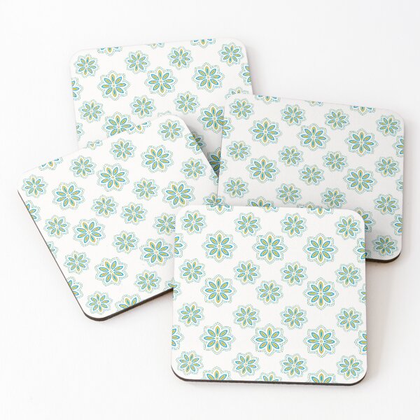 Artikelvorschau, Copy of Boho floral pattern teal entworfen und verkauft von Midwestmama94.