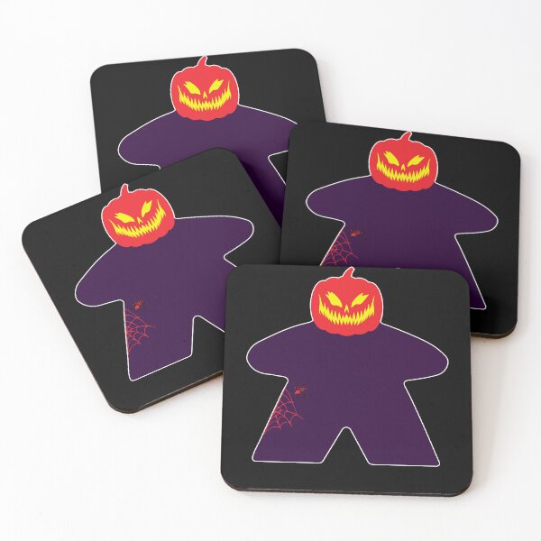 Item preview, Pumpkin Meeple Delight - Halloween gift for board game lover. Meeple with jack-o-lantern costume designed and sold by Zanda-Nerd-Shop.