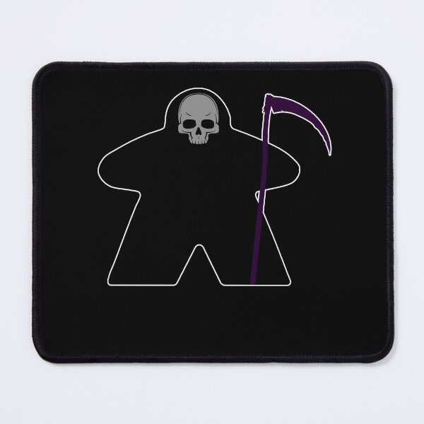 Item preview, Death Meeple's March - Halloween gift for board game lover. Meeple with grim reaper costume designed and sold by Zanda-Nerd-Shop.