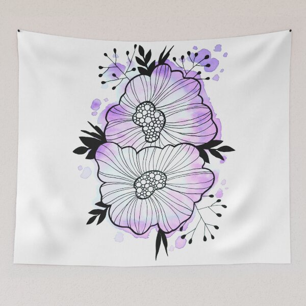 Item preview, Lilac Watercolor Flowers Rita designed and sold by BEATRIZKOBORI.
