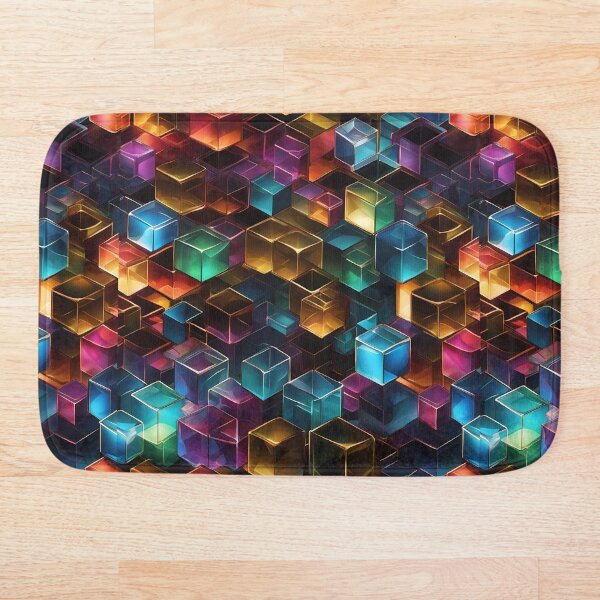 Item preview, Multicolor Glass Cubes designed and sold by ArtistSofiaFox.