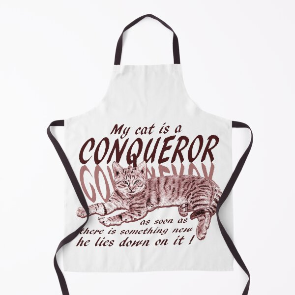 Item preview, Conquering cat - brown-red colorized version, text in english designed and sold by SylvieG18.