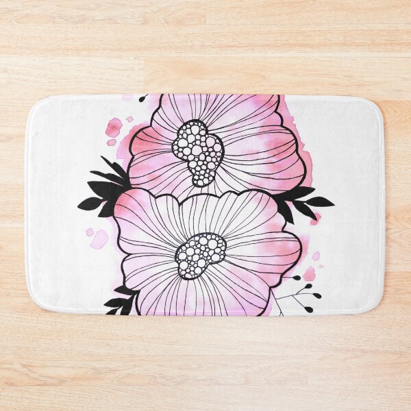 Item preview, Pink Watercolor Flowers Rita designed and sold by BEATRIZKOBORI.