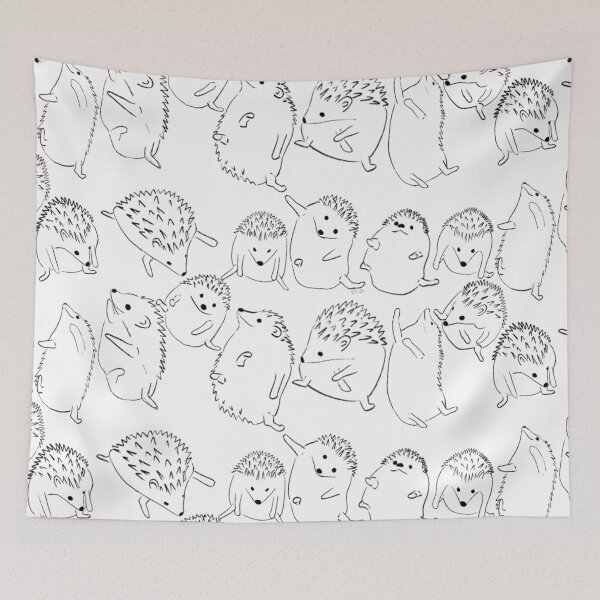 Item preview, Hedgie party! (In white) designed and sold by Jamie Kotthoff.