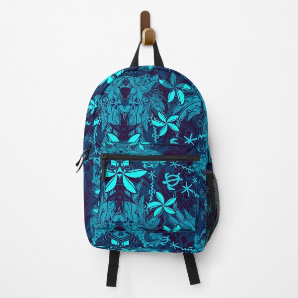 Item preview, Vintage Teal And Dark Blue Honu Abstract Collage designed and sold by sunnthreads.