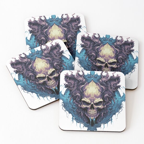 Item preview, Calavera demoníaca colorida: adecuada para la impresión de camisetas y otros artículos, fondo transparente, creada con IA y Adobe Illustrator designed and sold by AIPICCRAFT.
