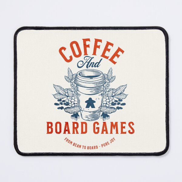 Item preview, Coffee and board games. From Bean to Board, Pure Joy! Gift for Coffee and Board Game designed and sold by Zanda-Nerd-Shop.
