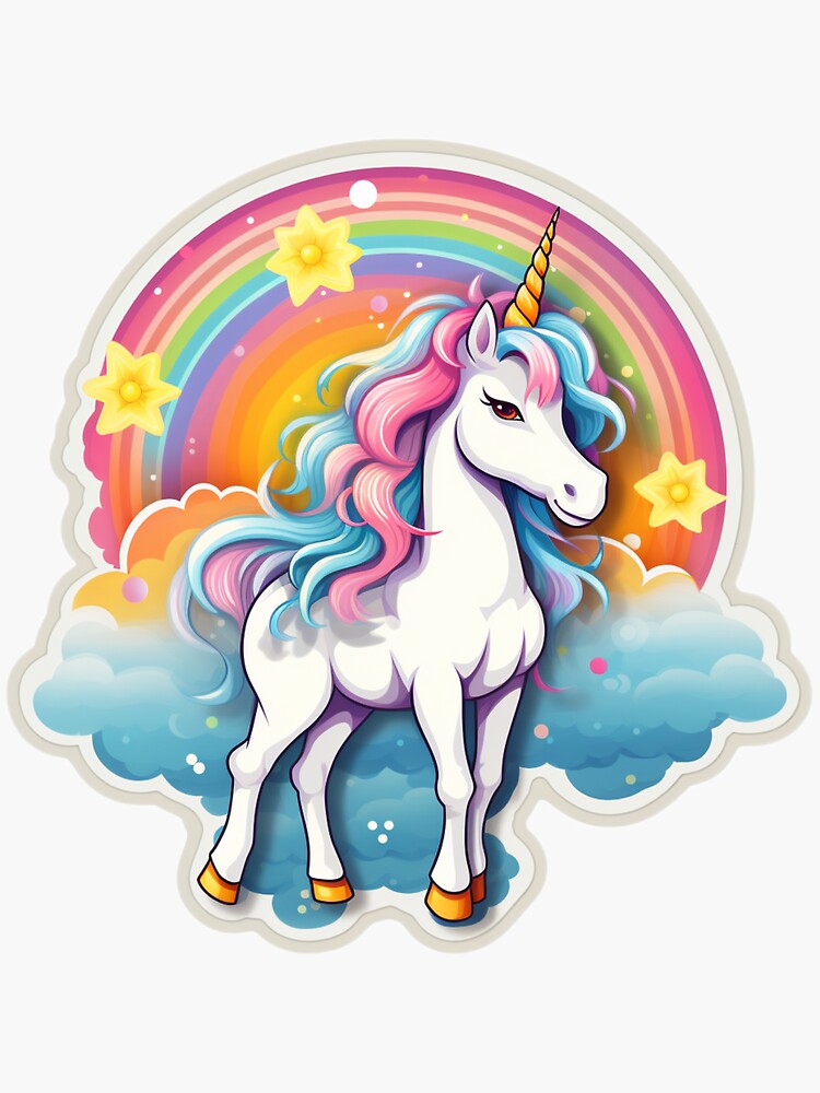 Iridescent Rainbow You Rock Stickers – Unicorn Smiles