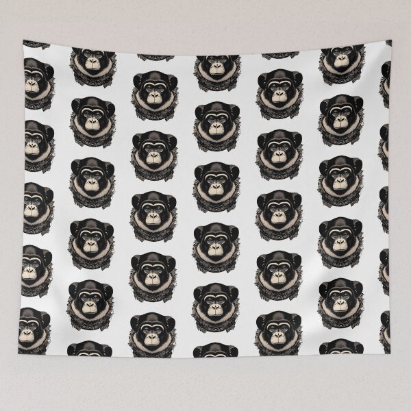 Item preview, Cute monkey print in cartoon style. designed and sold by Animalissima.