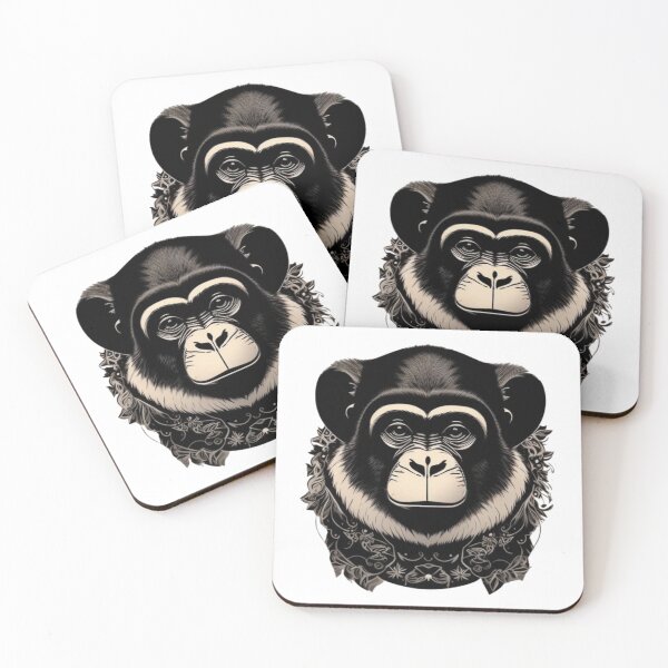 Item preview, Cute monkey print in cartoon style. designed and sold by Animalissima.