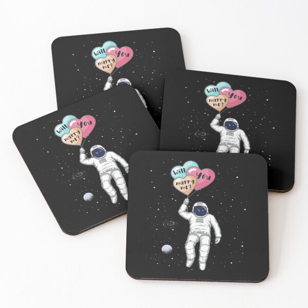 Item preview, Will you Marry Me, Astronaut in space designed and sold by HandicraftArt.