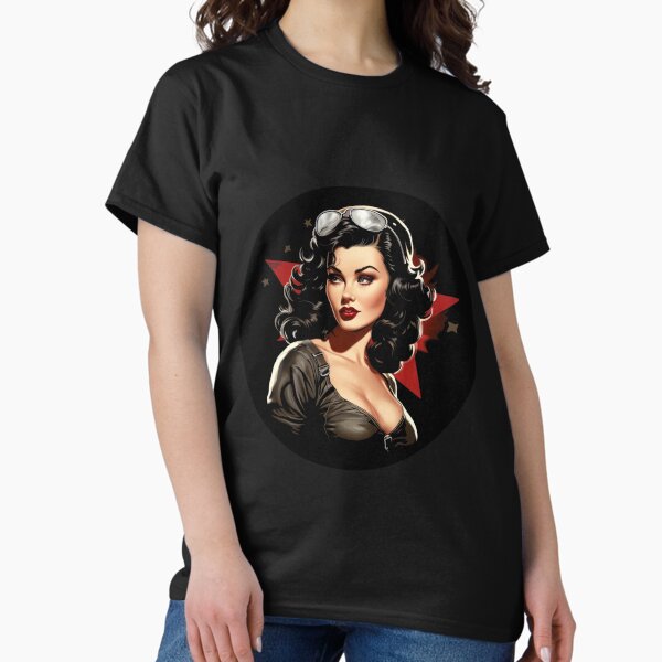 Item preview, Vintage  Black Sexy Pin-up girl 1940s US designed and sold by MediTees.