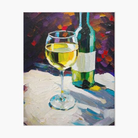 Stemless Red Wine Glass / Pinot Noir, Malbec, Merlot / Watercolor  Illustration Art Print / Bar Art 