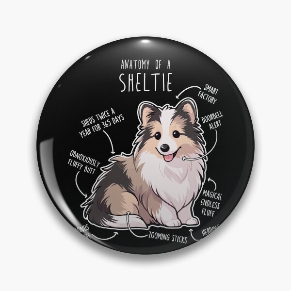 Item preview, Sheltie Shetland Sheepdog Anatomy designed and sold by Clara Hollins.