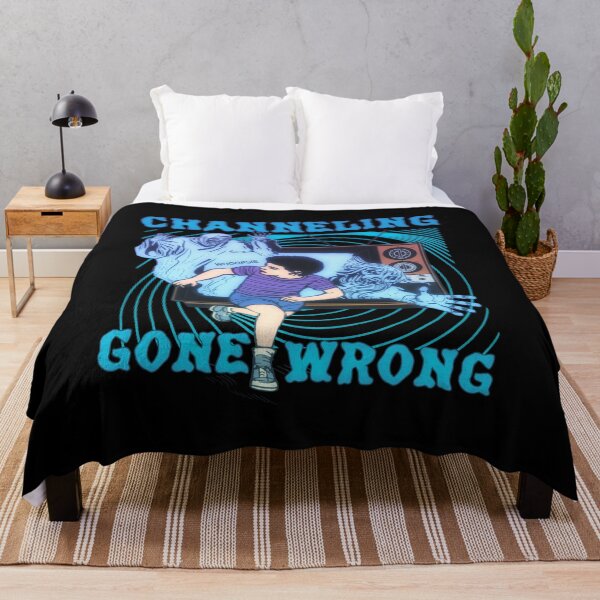 Item preview, Channeling Gone Wrong - Ghost in the TV Spooky Halloween Horror Cartoon designed and sold by blueversion.