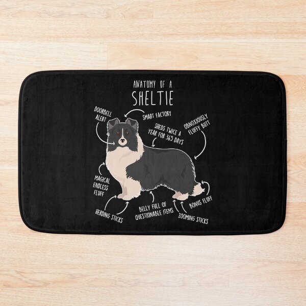 Item preview, Bi Black Sheltie Shetland Sheepdog Anatomy designed and sold by Clara Hollins.