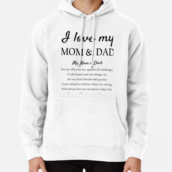 Mom and best sale dad hoodies