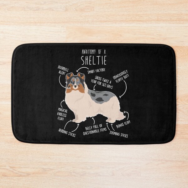 Item preview, Blue Merle Sheltie Shetland Sheepdog Anatomy designed and sold by Clara Hollins.