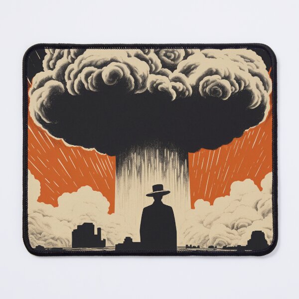 Item preview, Oppenheimer's Echo: Evocative Mushroom Cloud Artistry designed and sold by pokedez.