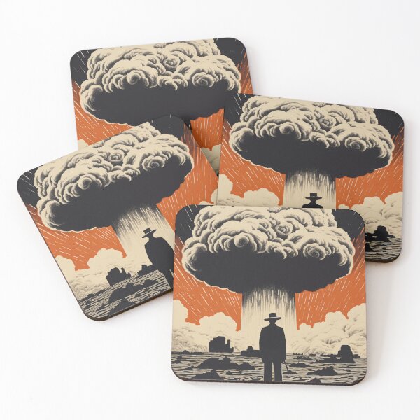 Item preview, Oppenheimer's Echo: Evocative Mushroom Cloud Artistry designed and sold by pokedez.