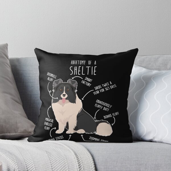 Item preview, Bi Black Sheltie Shetland Sheepdog Anatomy designed and sold by Clara Hollins.