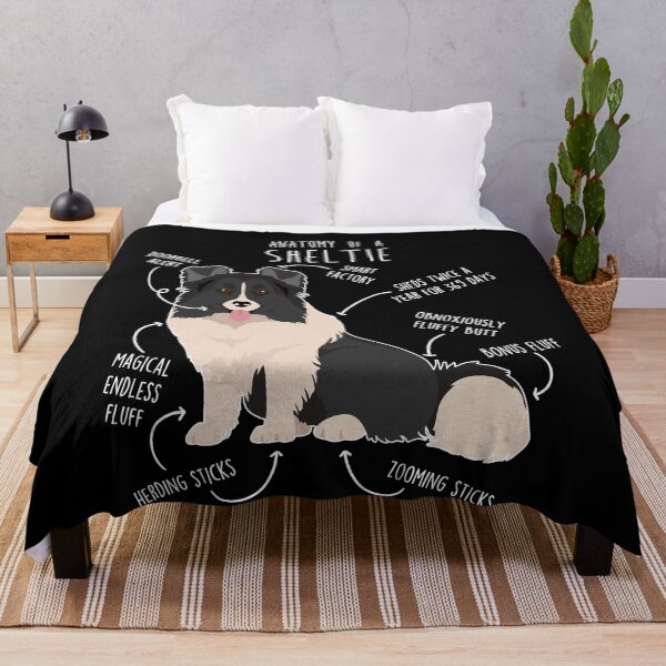 Item preview, Bi Black Sheltie Shetland Sheepdog Anatomy designed and sold by Clara Hollins.