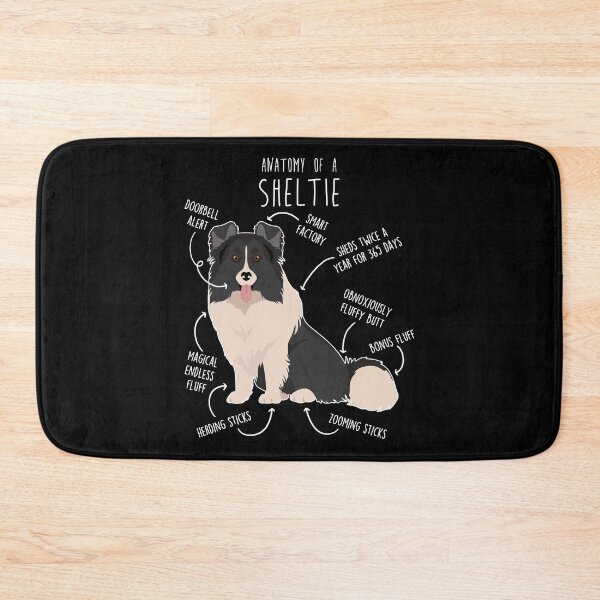 Item preview, Bi Black Sheltie Shetland Sheepdog Anatomy designed and sold by Clara Hollins.
