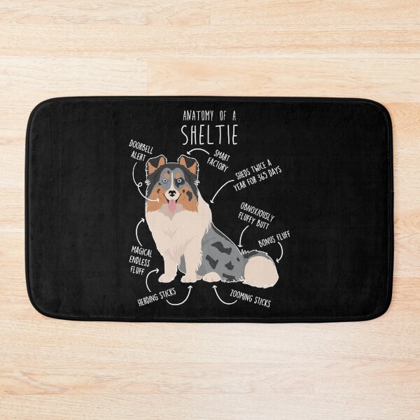 Item preview, Blue Merle Sheltie Shetland Sheepdog Anatomy designed and sold by Clara Hollins.
