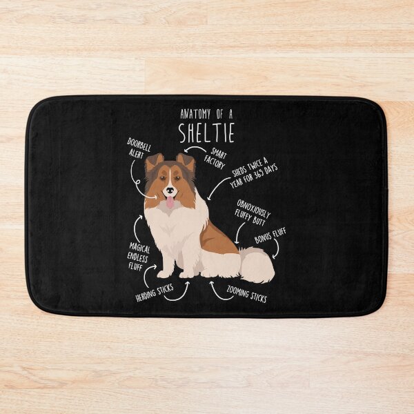 Item preview, Color Headed White Sheltie Shetland Sheepdog Anatomy designed and sold by Clara Hollins.