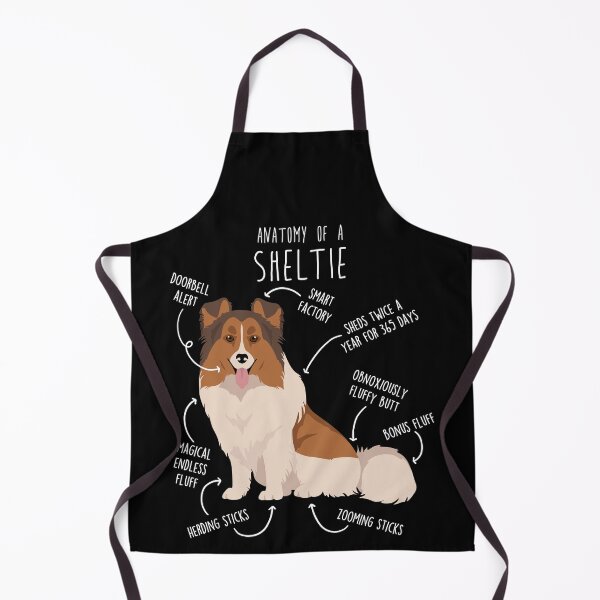 Item preview, Color Headed White Sheltie Shetland Sheepdog Anatomy designed and sold by Clara Hollins.