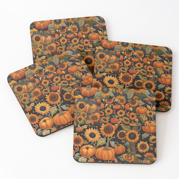 Item preview, Sunflowers and Pumpkins Autumn Quilt designed and sold by EnchantedMoon143.