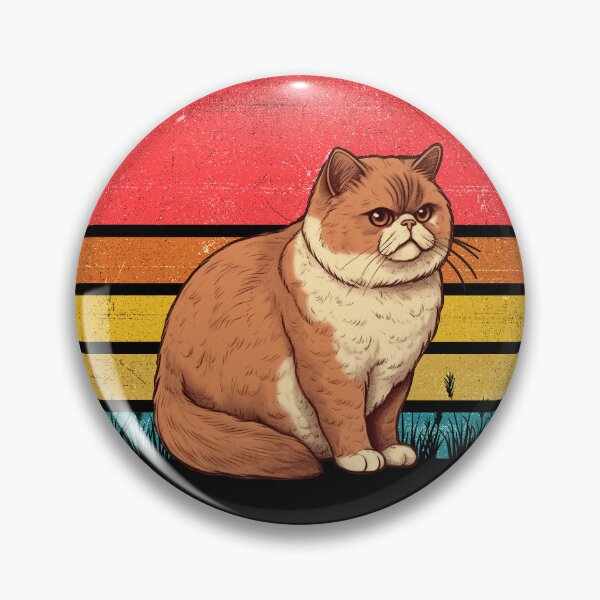 Artikelvorschau, Exotic Shorthair Cat Vintage Retro Sunset entworfen und verkauft von rafaeltto.