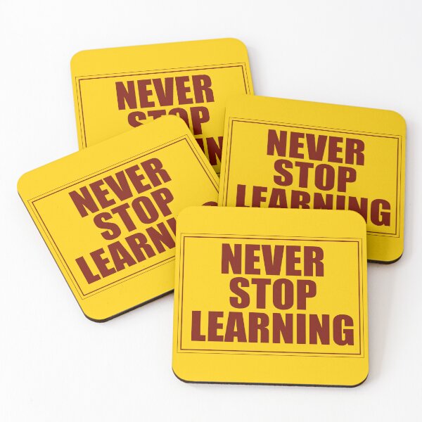 Item preview, Never Stop Learning designed and sold by Artsemg.
