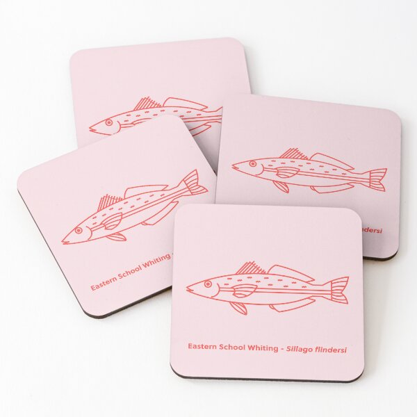 Item preview, Kawaii Eastern School Whiting in Red on Soft Pink designed and sold by fruttidimare.