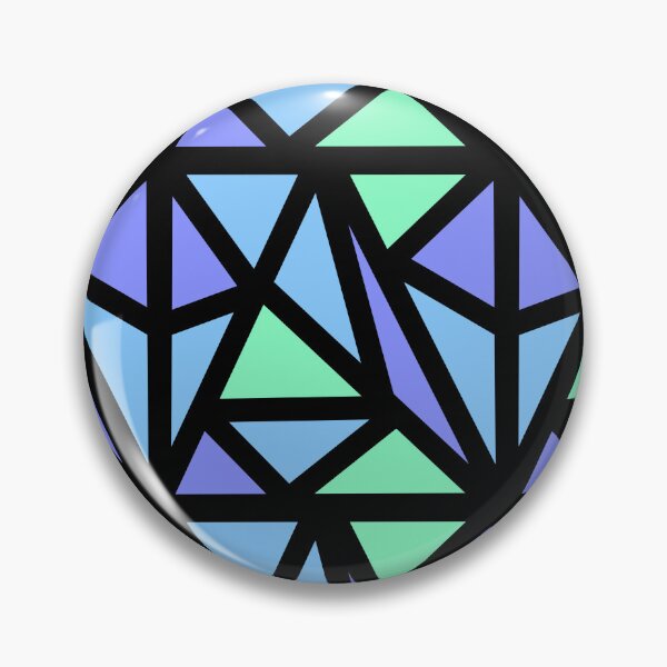 Item preview, Blue Green Purple Rectangle Triangle Pattern  designed and sold by awsomepatterns.