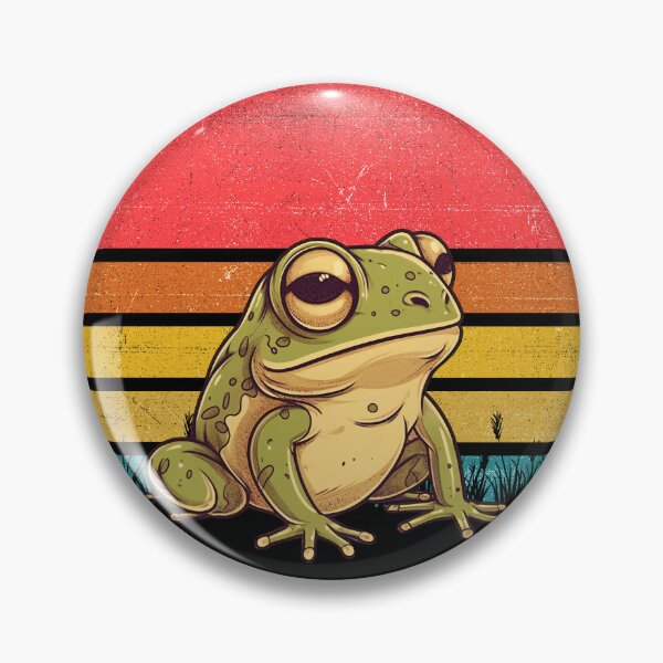 Item preview, Frog Vintage Retro Sunset designed and sold by rafaeltto.