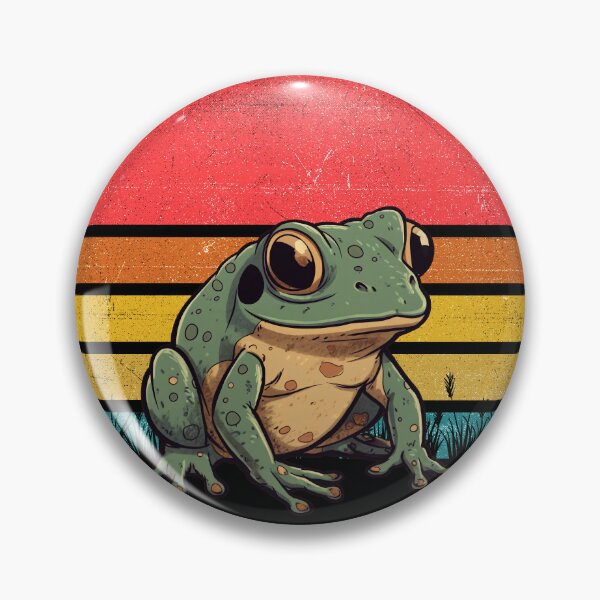 Item preview, Frog Vintage Retro Sunset designed and sold by rafaeltto.