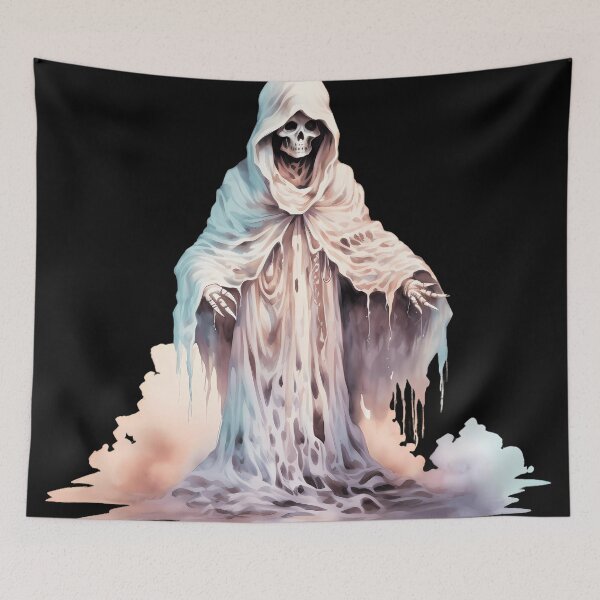 Item preview, "Dreadful Specter: Halloween Watercolor Style". designed and sold by Art-Vortex-fr.