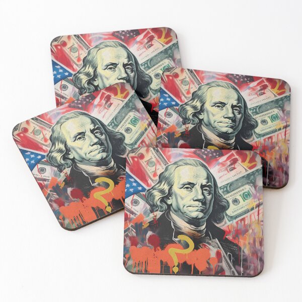 Artikelvorschau, USA Benjamin Franklin Hundert-Dollar-Schein-Graffiti entworfen und verkauft von LatinoPower.