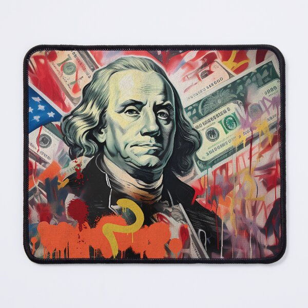 Artikelvorschau, USA Benjamin Franklin Hundert-Dollar-Schein-Graffiti entworfen und verkauft von LatinoPower.