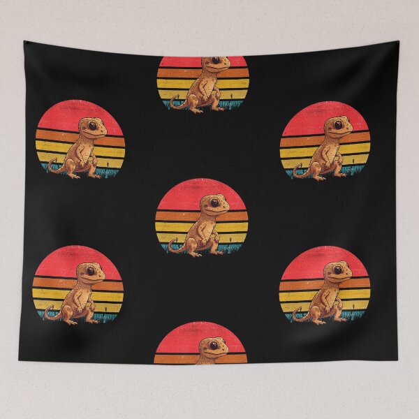 Item preview, Gecko Vintage Retro Sunset designed and sold by rafaeltto.