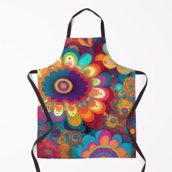 Item preview, Flower Power Colourful Flower Pattern designed and sold by druidwolfart.